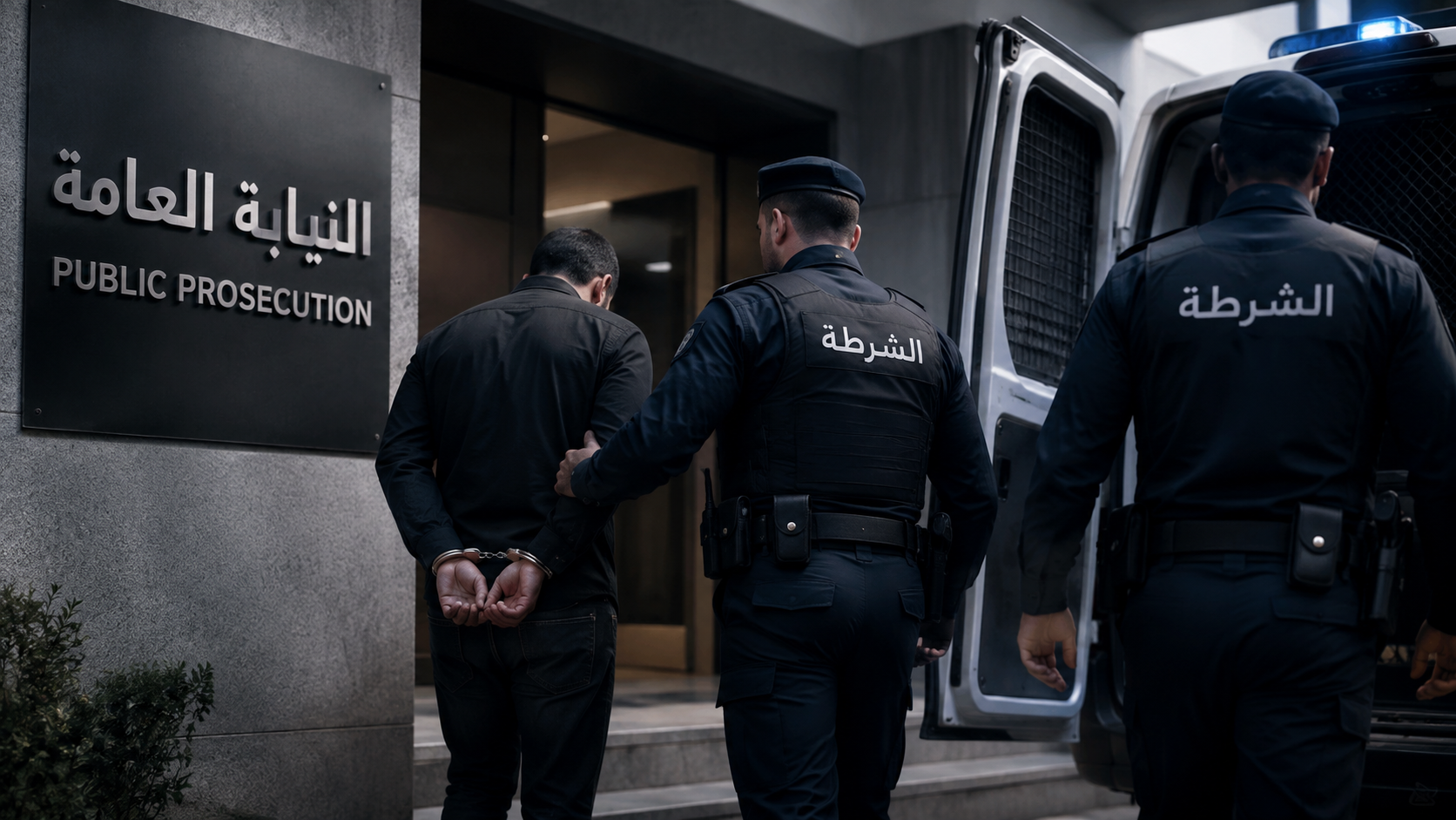الإحالة إلى النيابة العامة والتوقيف