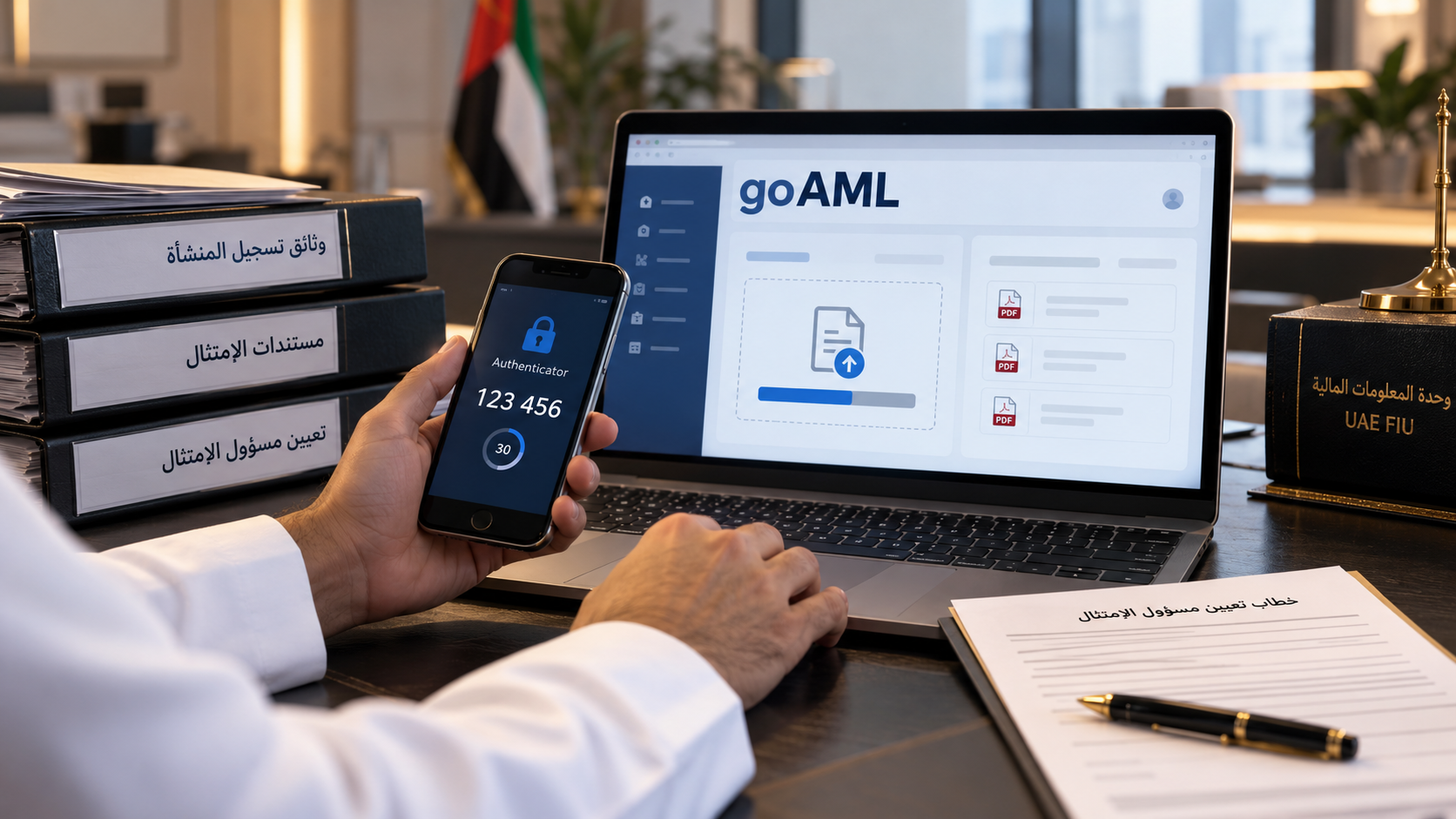 التسجيل في goAML خطوة بخطوة