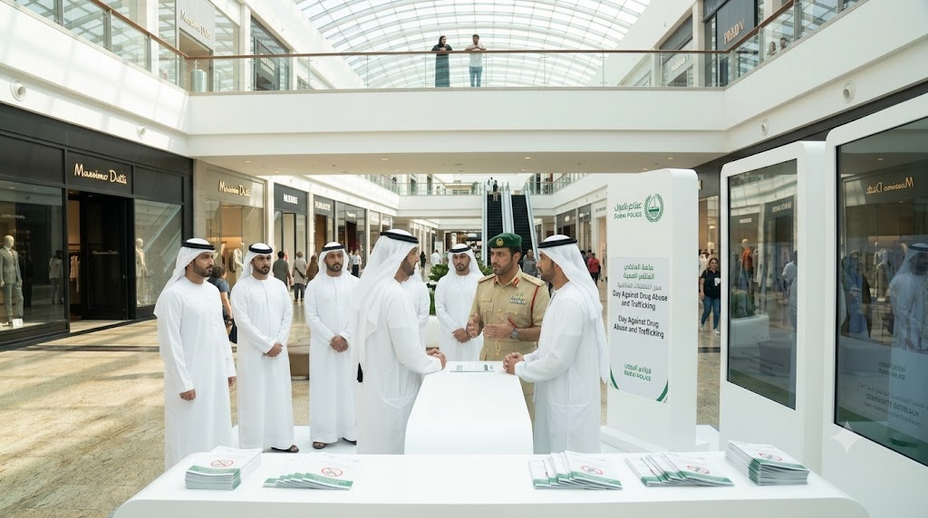 شرطة دبي تحتفي باليوم العالمي لمكافحة المخدرات في" فستيفال سيتي